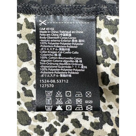 Maison Scotch & Soda Top Women 1 Small Dreams of Paradise Tan Black Sheer Dainty - Picture 9 of 10